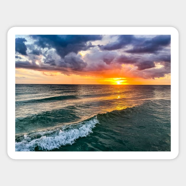 Sunset Marco Island 2 Sticker by cbernstein